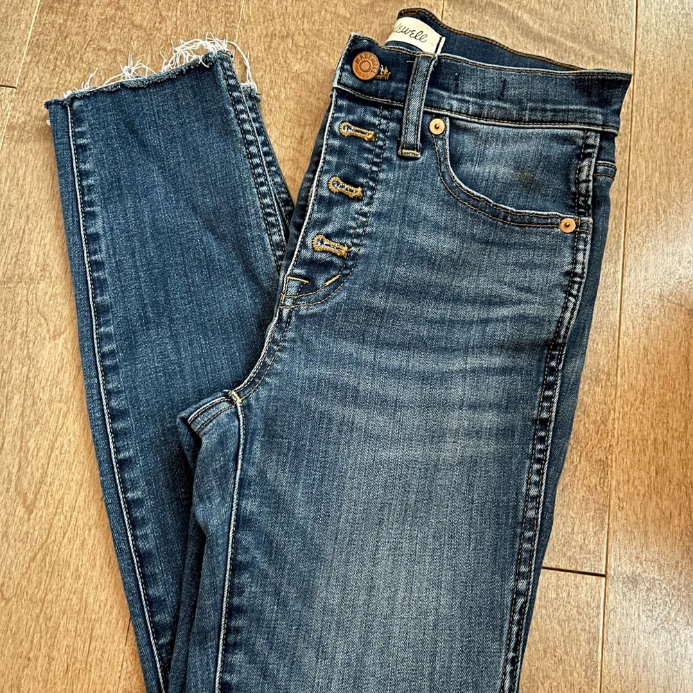 Madewell 10” Button Up Skinny Jeans
